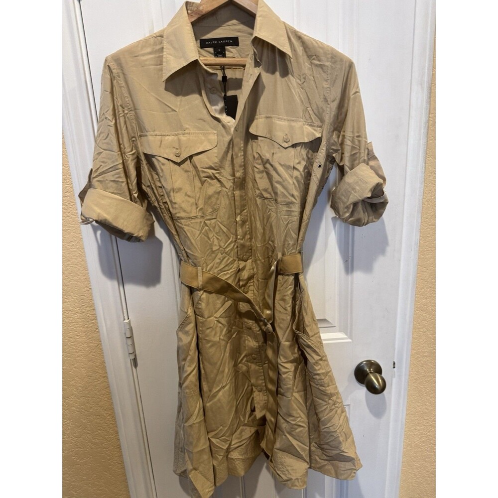 Ralph Lauren Beige Tan Shirt Dress